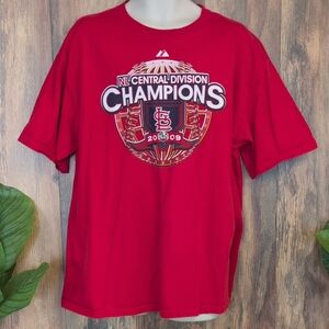 Majestic Red 2009 MLB Champions Short Sleeve Tee XL         P365